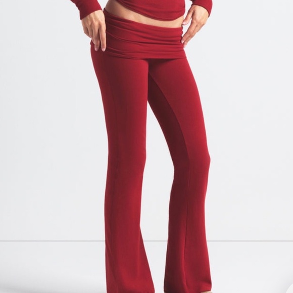 SKIMS Women's Cotton Jersey Foldover Pants - Picture 3 of 6